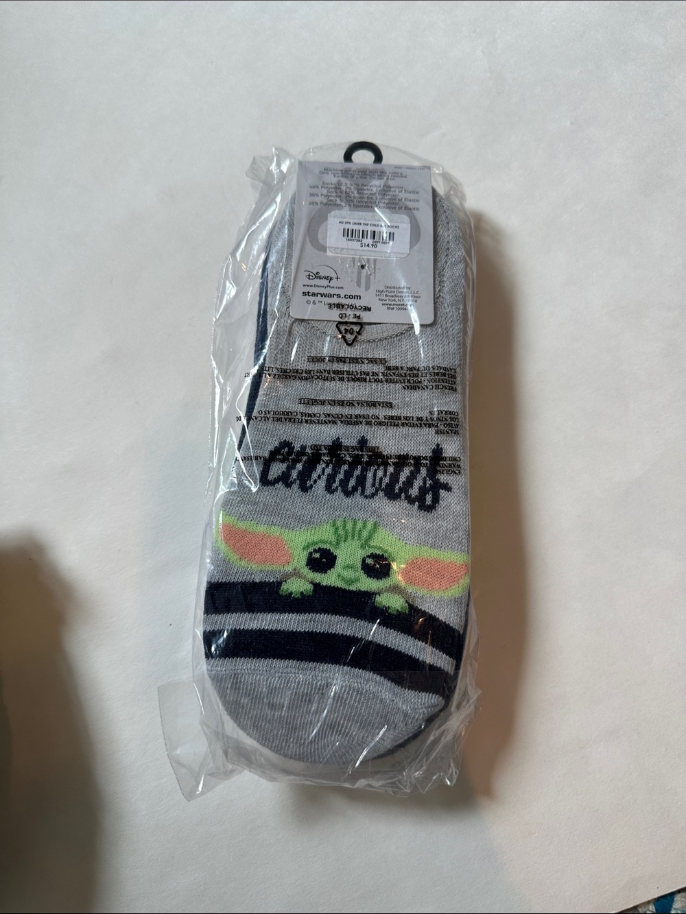 Star Wars Mandalorian & Grogu No-Show Socks - 5 pack the child blu socks